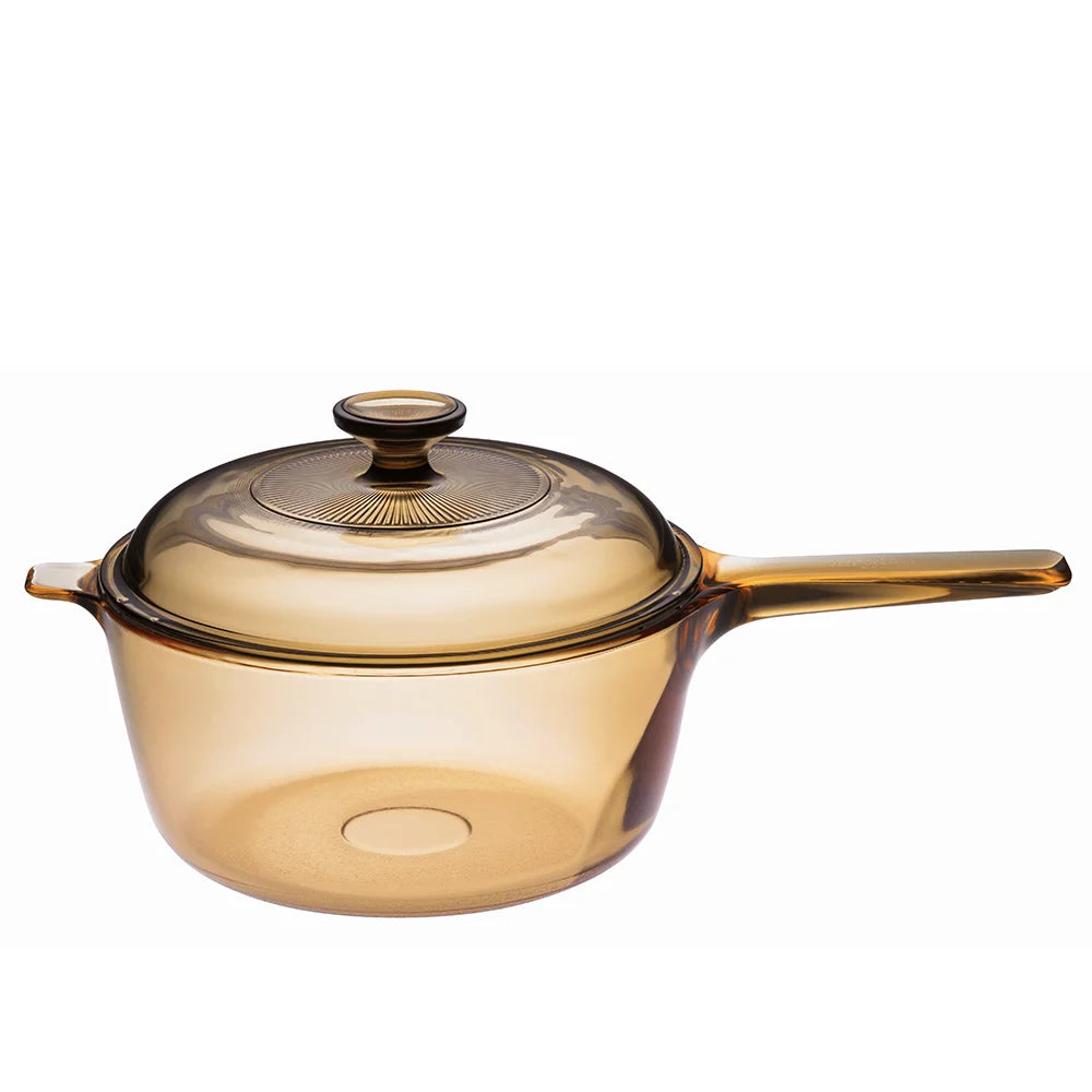 Visions 2.5L Covered Saucepan - Amber VSP-2.5/CL1