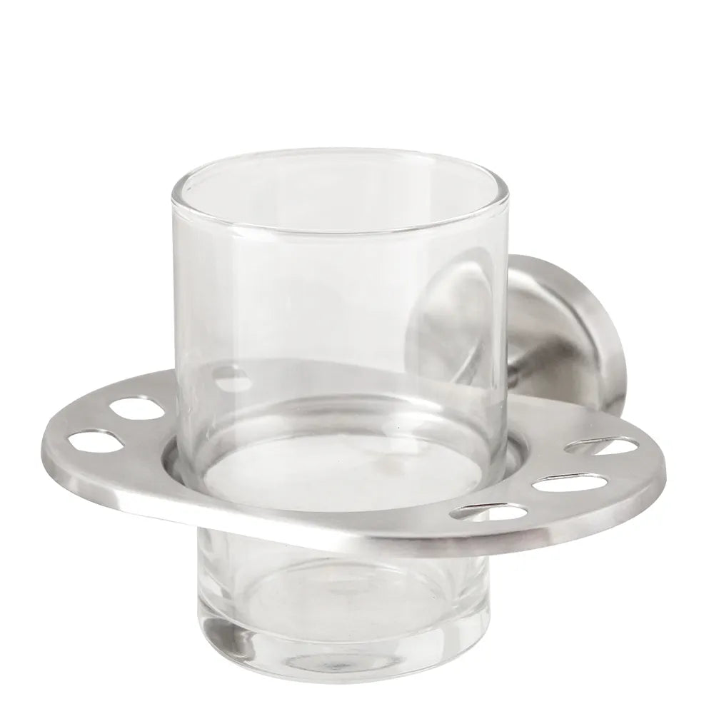 WS stainless steel toothbrush and tumbler holder GR-6209