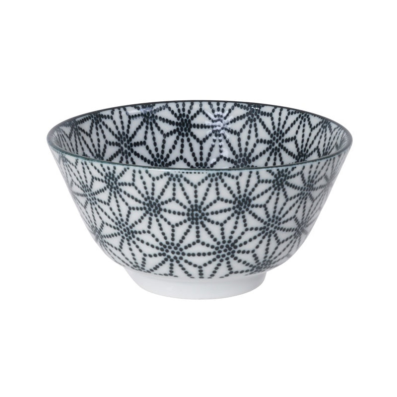 TDS Nippon Black Rice Bowl 12x6.4cm 300ml Star 16049