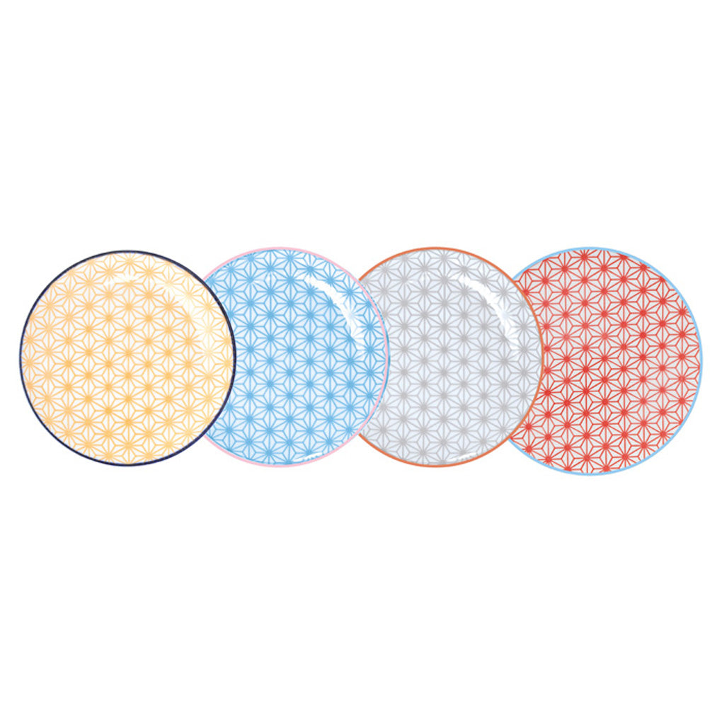 TDS Star/Wave Plate 16x2cm Assorted 4pcs 17984