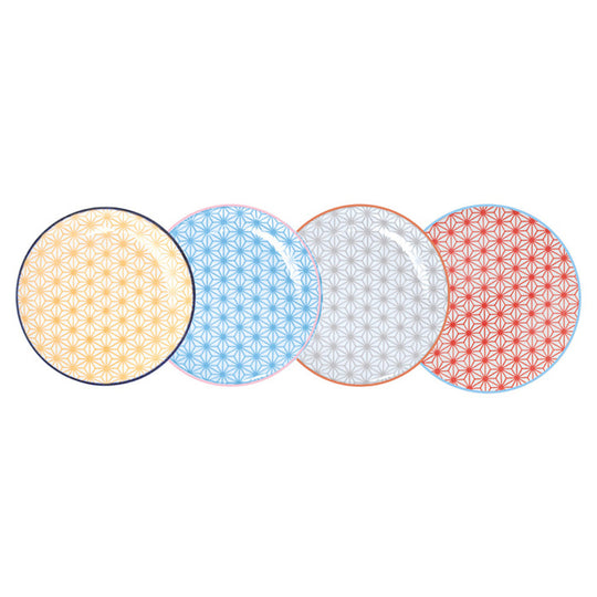 TDS Star/Wave Plate 16x2cm Assorted 4pcs 17984