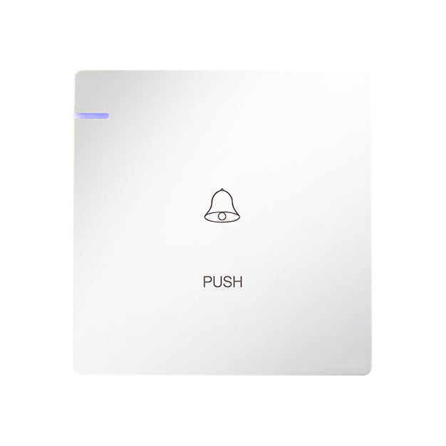Trilif 1 Gang Bell Push Switch - White