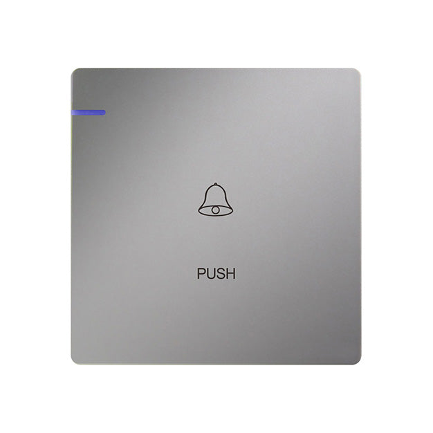 Trilif 1 Gang Bell Push Switch Grey