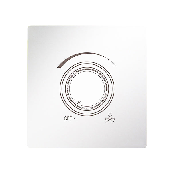 Trilif 1 Gang CV Fan Dimmer 250W 2 Line - White