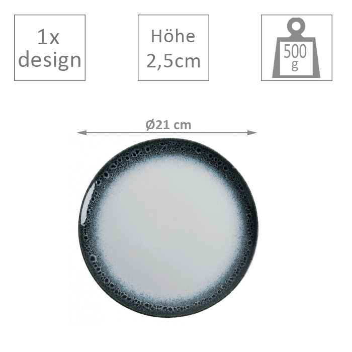 TDS New Montenegro Desert Plate 21x21x2. 5cm 24345
