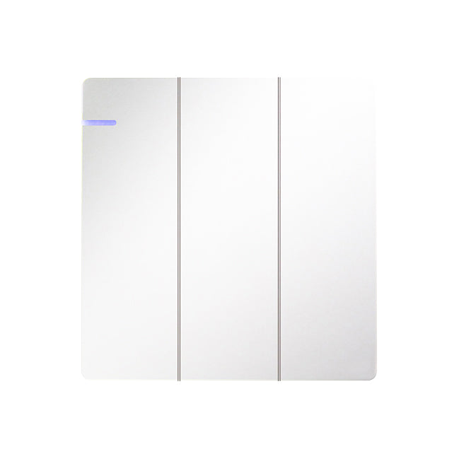 Trilif 3 Gang 2 Way Switch - White