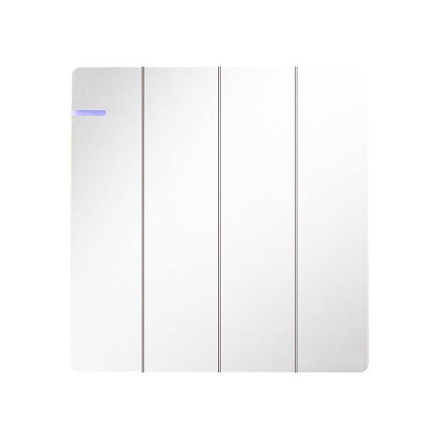 Trilif 4 Gang 1 Way Switch - White