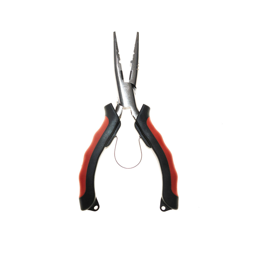 SS Straight Nose Plier 6 Inch Red/Black VFTP01