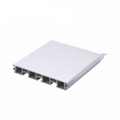 Plastic Plinth Panel Aluminium Stain 100mm x 4 meter FE.0210