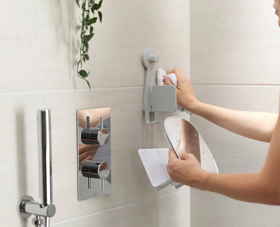 Joseph Joseph EasyStore™ Compact Shower Shelf with Adjustable Mirror