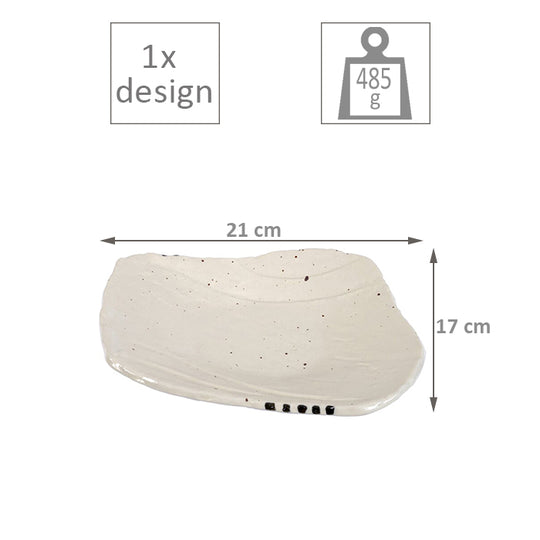 TDS Large Plates 21x17cm White 7242