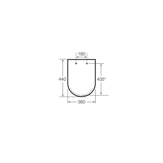 Roca Hall Soft-closing Seat and Cover For Toilet White