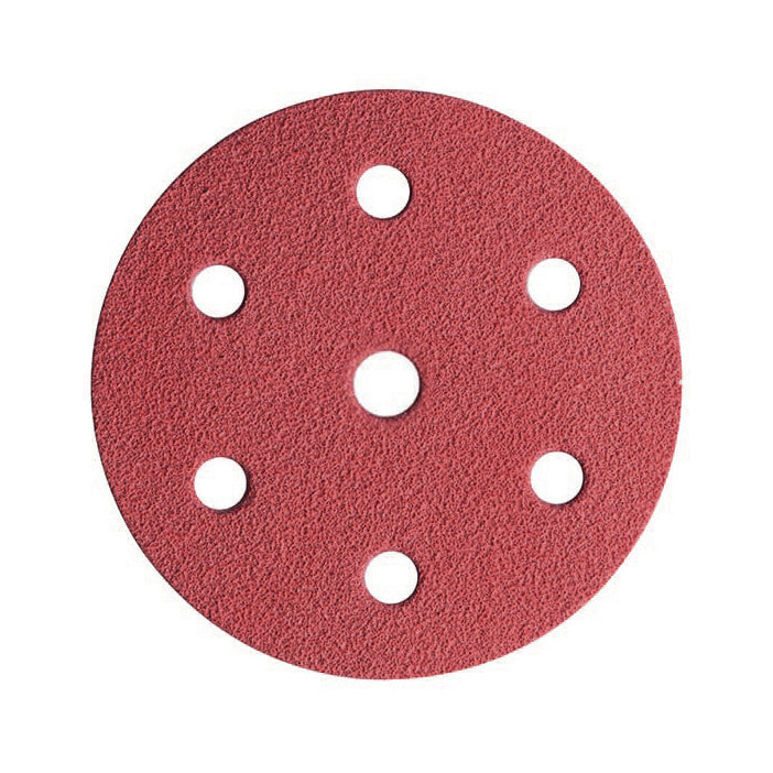 Aluminium Oxide Abrasive Velcro Disc 150mm 6 Hole 60 Grit