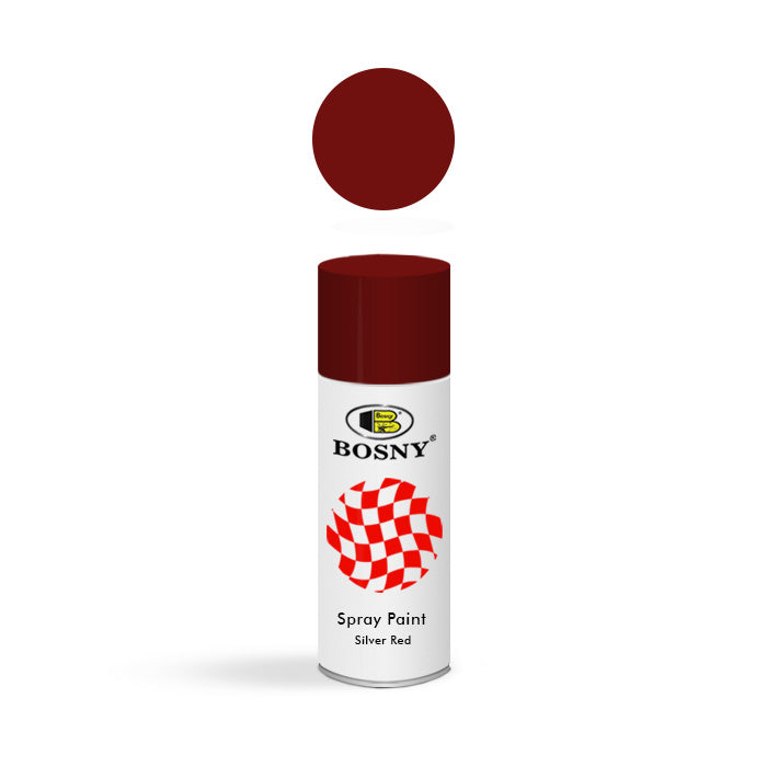 Bosny Spray Paint Silver Red No 6