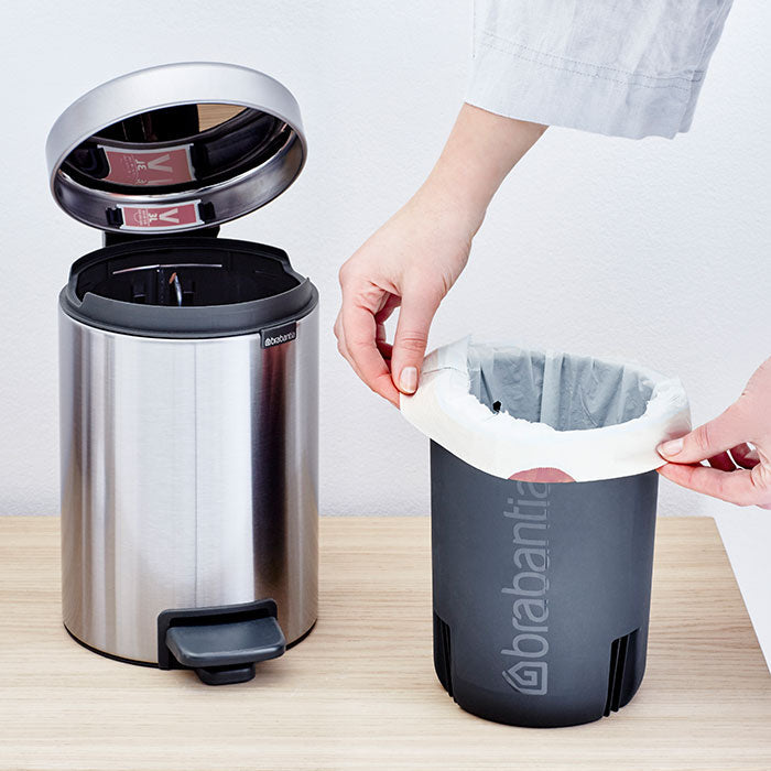 Brabantia Pedal Bin Newicon Matt Steel Fingerprint Proof 20l