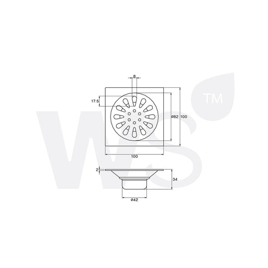 Floor Drain 4 Inch FD-4303