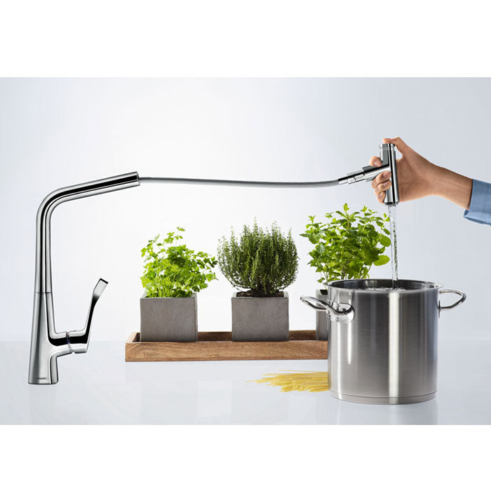 Metris Select M71 Single lever kitchen mixer 320, pull-out chrome
