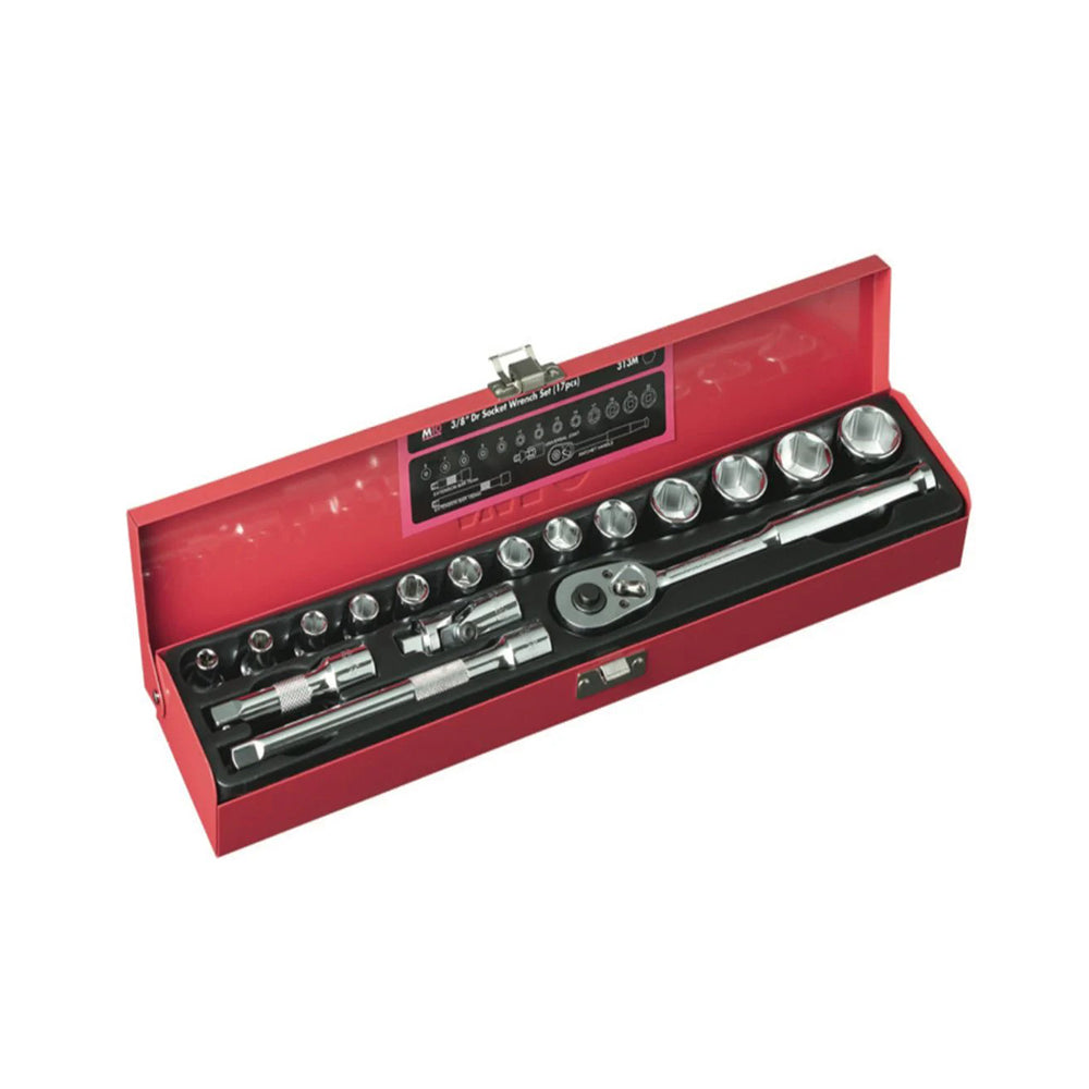 M10 3/8'' Dr Socket Set 313m 17pcs