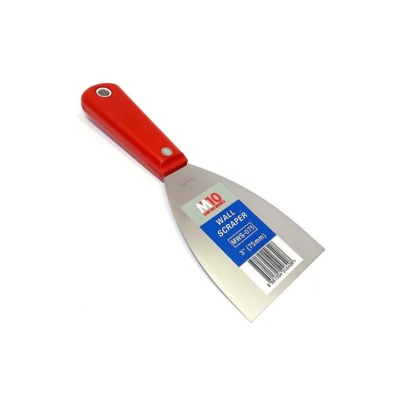 SS Wall Scraper W/Red Handle 3''