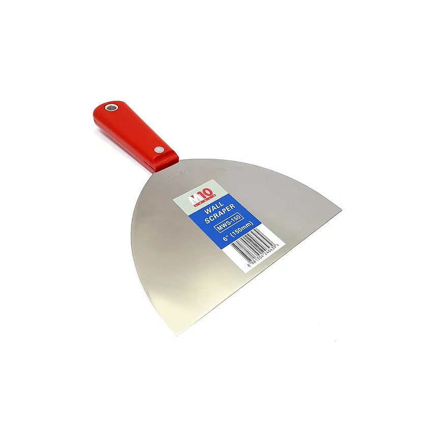 SS Wall Scraper W/Red Handle 6''