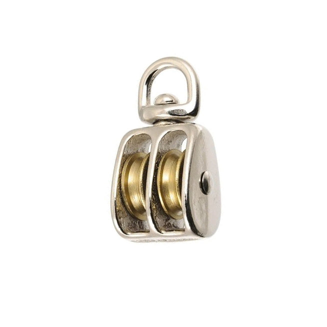 Nickel Double Pulley 2"