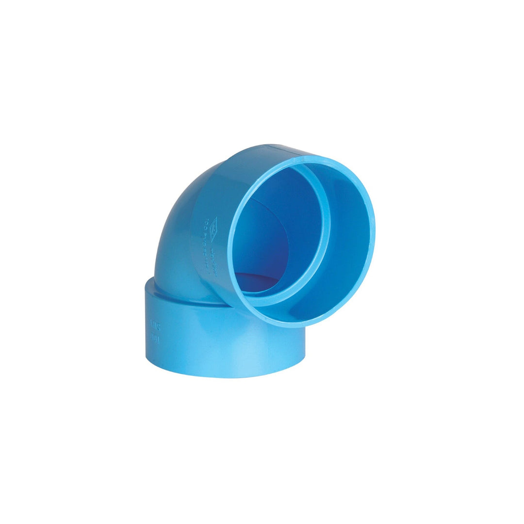 PVC 90 Degree Elbow (DL) 4'' (100mm) Blue