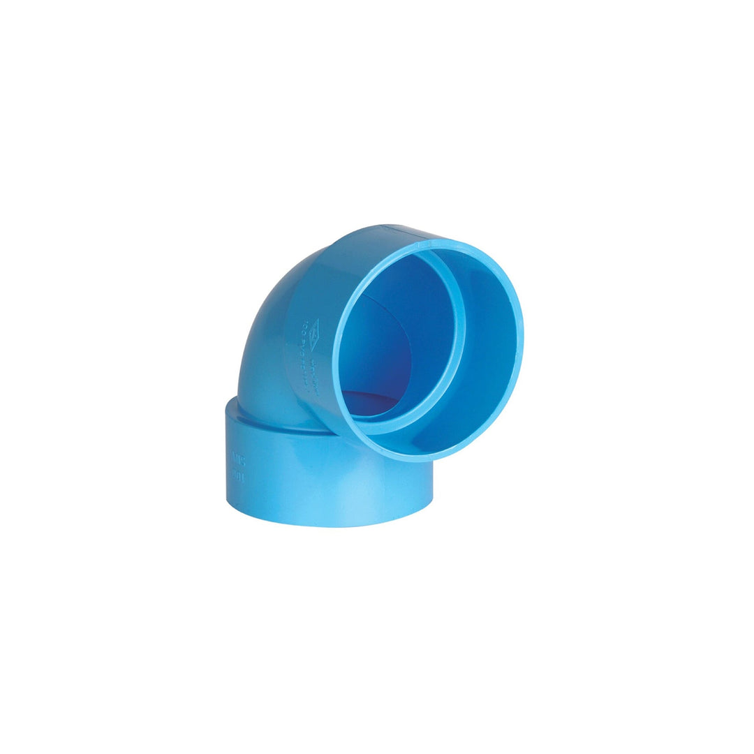 PVC 90 Degree Elbow (DL) 3'' (75mm) Blue