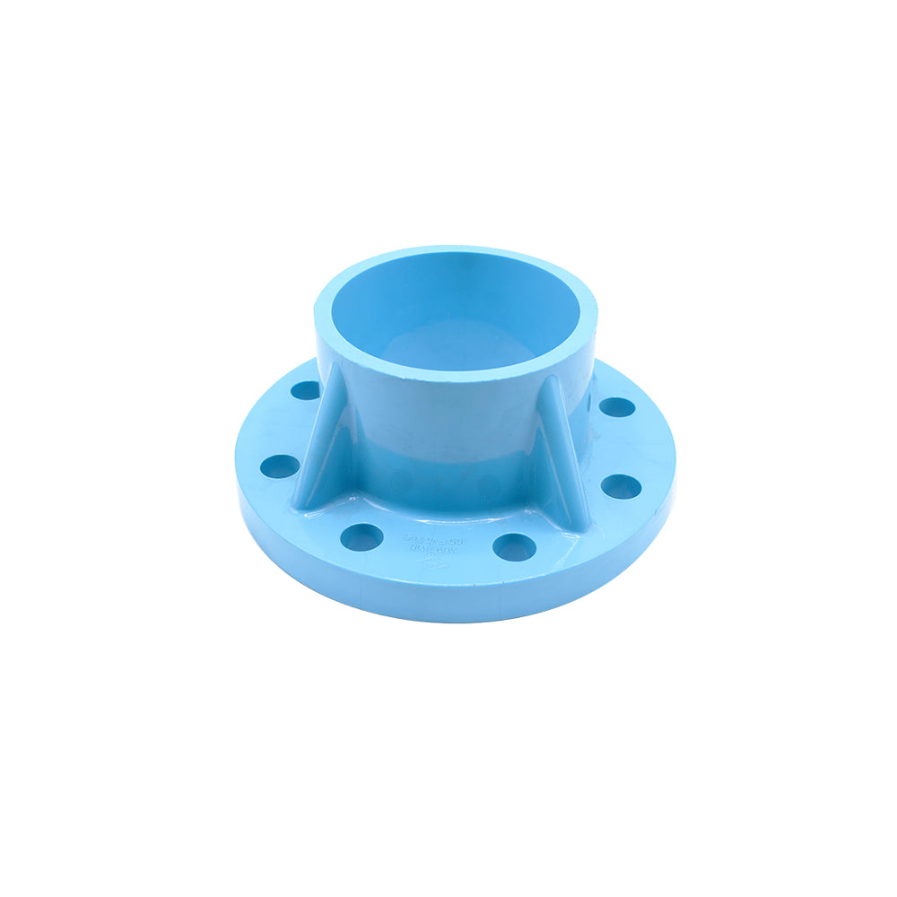 PVC TS Flange 4" (100mm) Blue