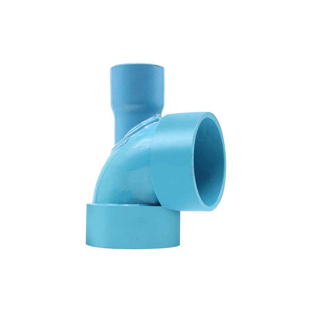 PVC Vent Tee 2" x 1" Blue