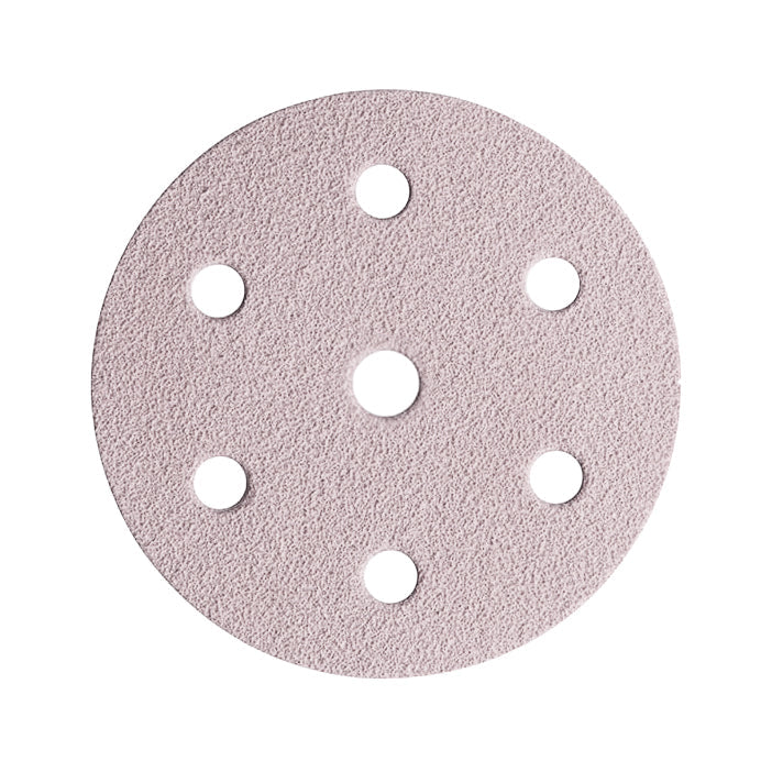 Pink Velcro Disc 150mm 6 Hole 150 Grit