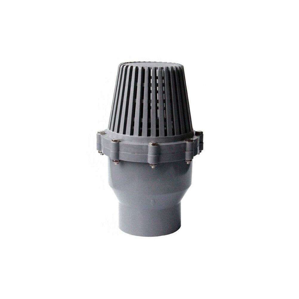 PVC Foot Valve 4" (100mm) Grey