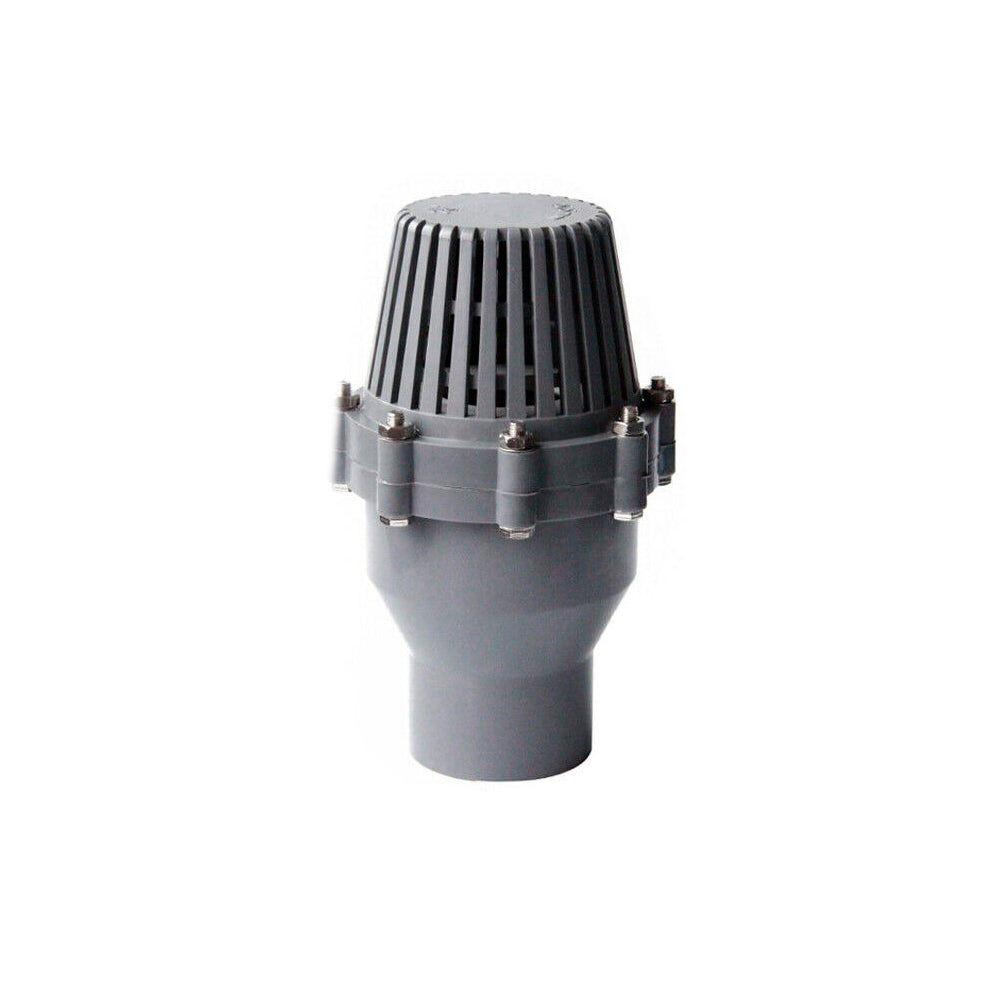 PVC Foot Valve 3'' (75mm) Grey