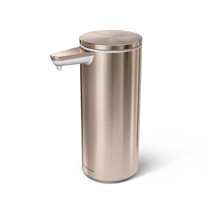 Simplehuman Sensor Pump Rechargeable Rose Gold Stainless Steel 266ml