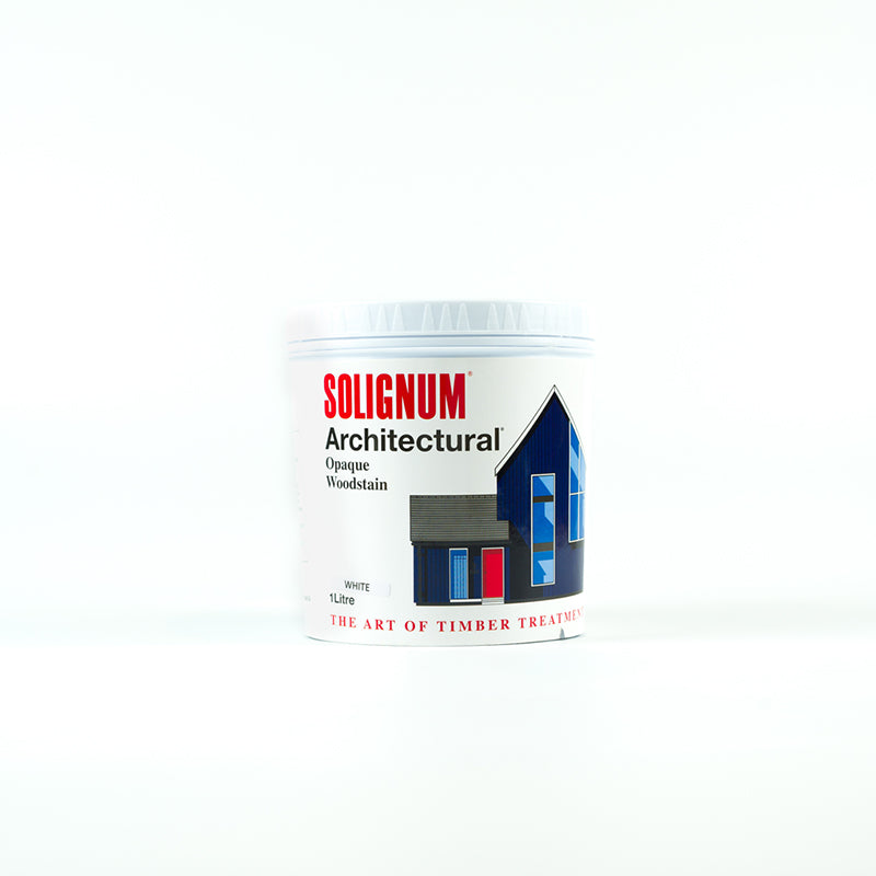 Solignum Architectural Water Base Wood Stain White 1Ltr