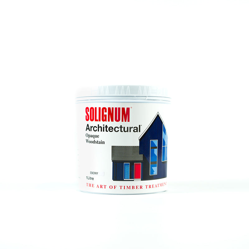 Solignum Architectural Water Base Wood Stain Ebony 1Ltr