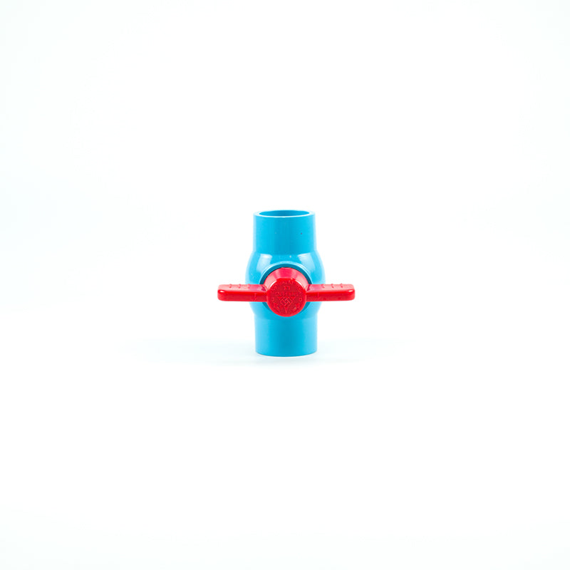 PVC Ball Valve Blue Socket 1''