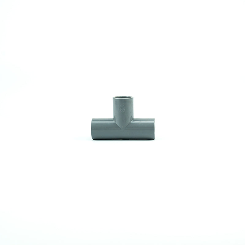 PVC Ts Tee 3/4'' (20mm) Grey