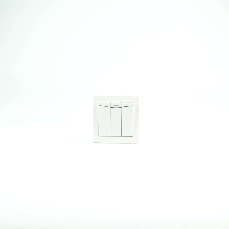 Abb Bs Switch White W/Led Decorative Line 3g 1w