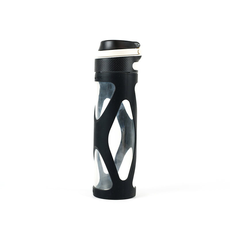 Leifheit Glass Flip Drinking Bottle 600ml Black