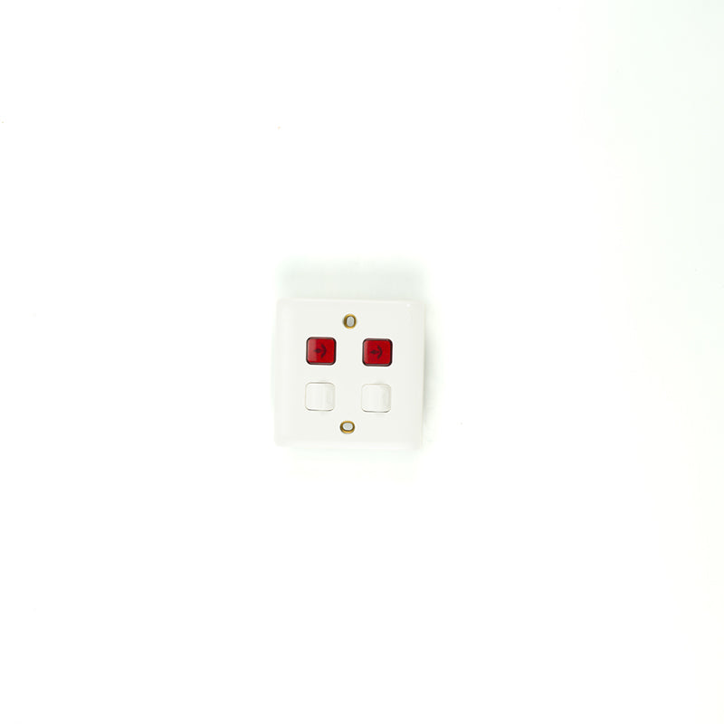 Trilif Dp Switch 20ax+2gang Neon