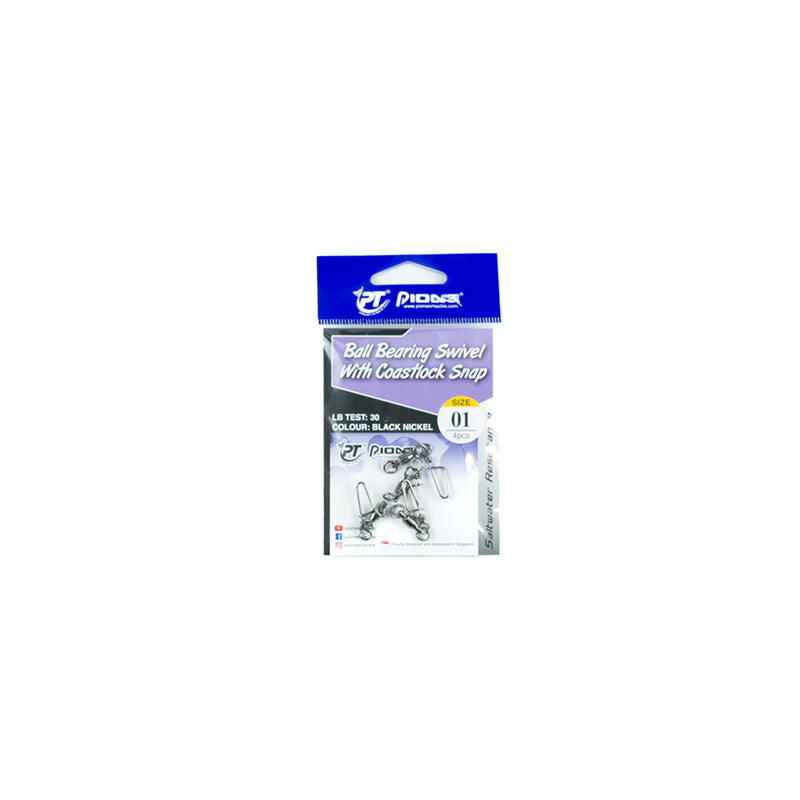 Pioneer BB Swivel W/Coastlock Snap(3S'):#02-BN