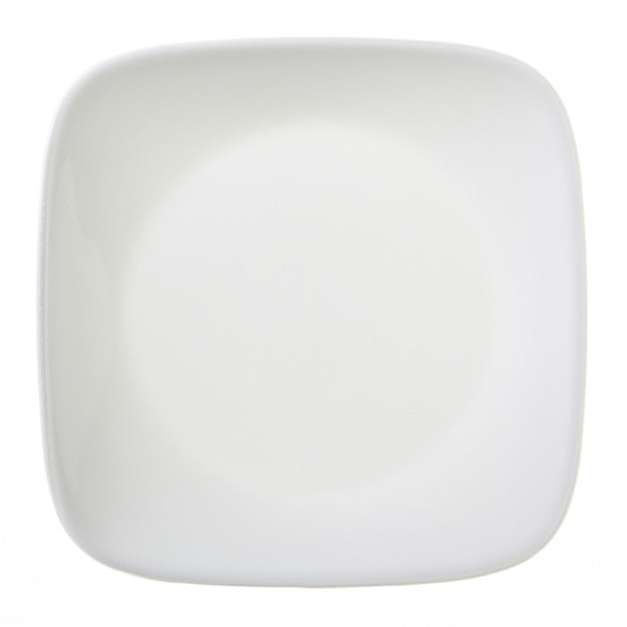 Corelle Square Round Plate, Pure White, 6-1/2-in