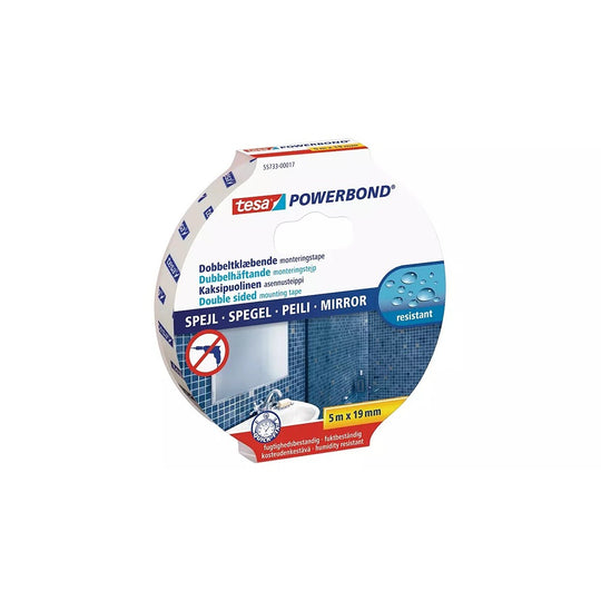 Tesa Powerbond Mirror Adhesive Tape 5m X19mm