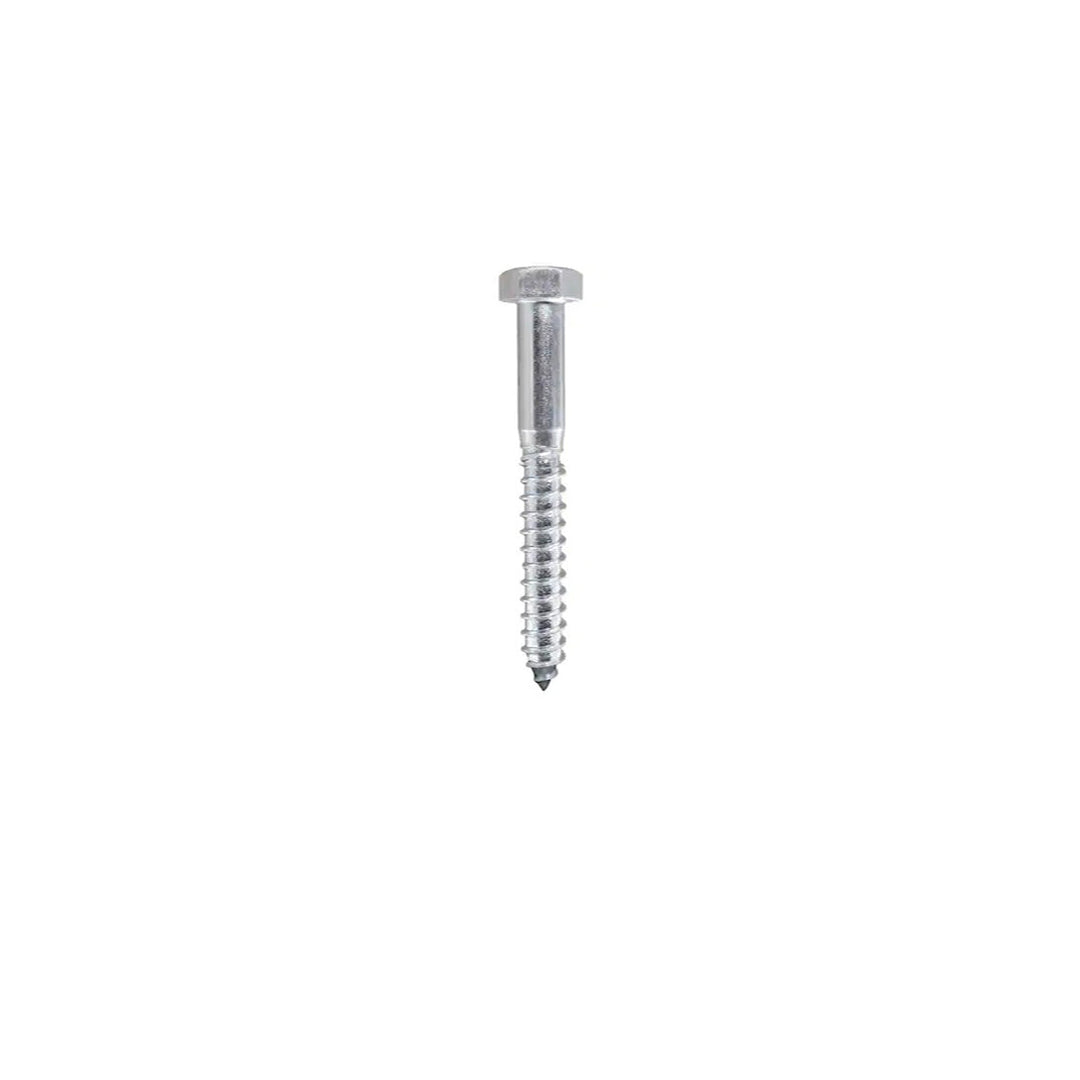 SS304 Hexagon Head Wood Screw 12mm x 75mm