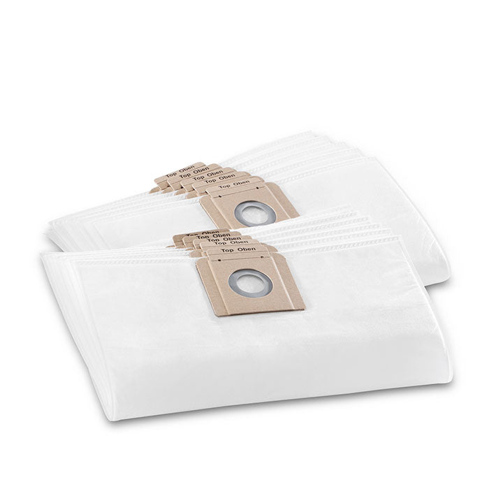 Karcher Fleece filter bags, 10 x , T 10, T 12, Trek Vac 2, Trek Vac 3