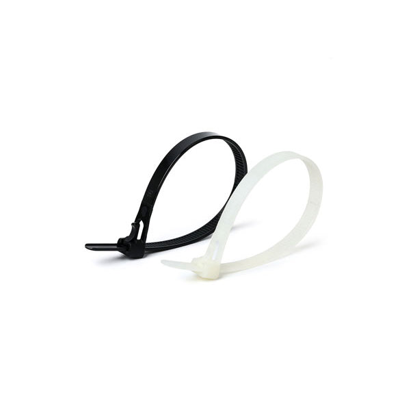 Cable Tie Releasable Black 7.2mm x 150mm