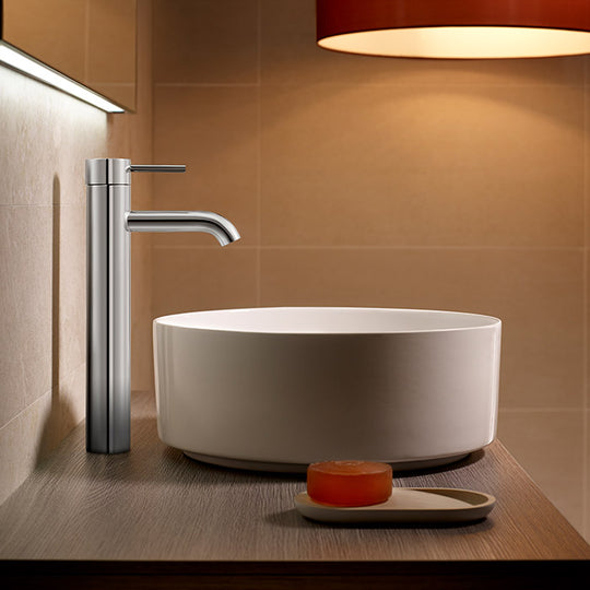 Roca Lanta basin mixer high-neck, Cold Start