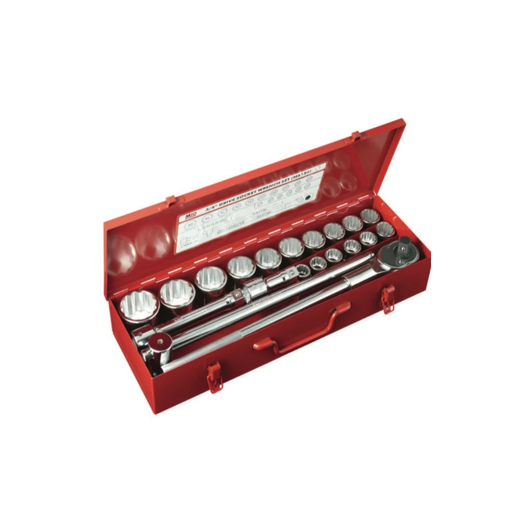 M10 - 3/4'' Dr Socket Set 20pcs