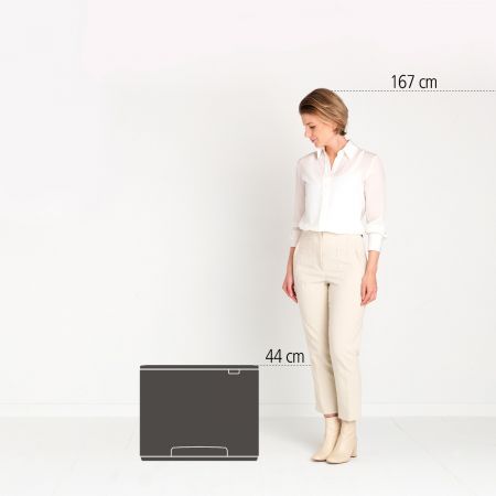 Brabantia Pedal Bin Mineral Concrete Grey 36L