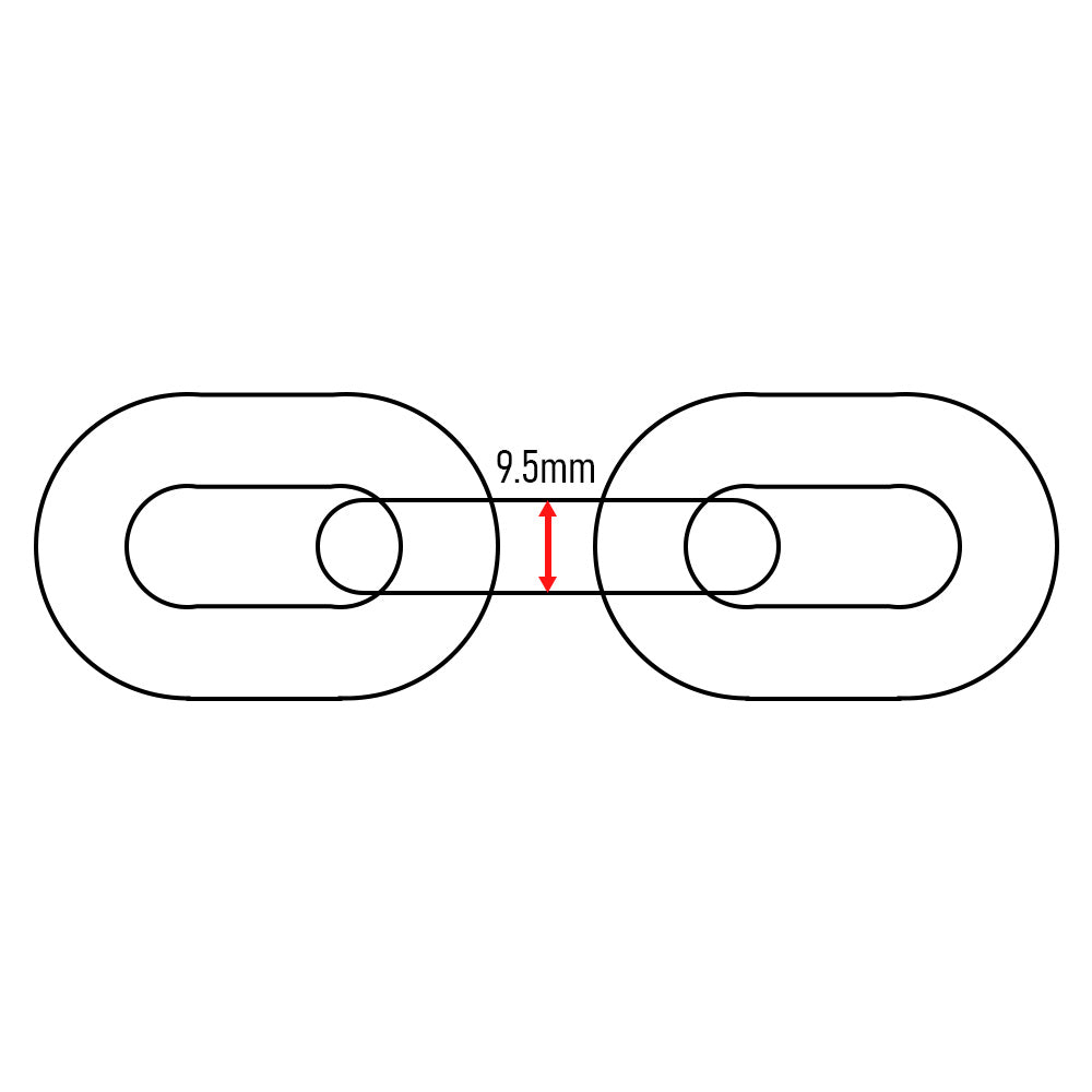 Galva Chain 9.5mm Allways (78 Feet)